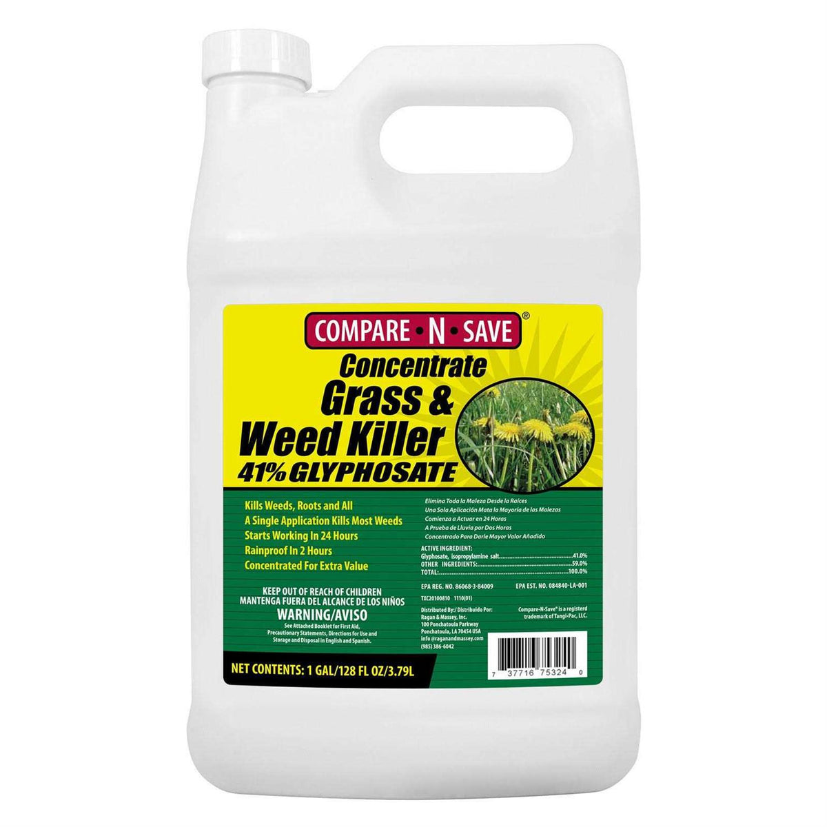 Compare-N-Save Grass And Weed Killer Concentrate 41-Percent Glyphosate, 2.5 Gal - 75324