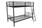 Mainstays Convertible Twin Over Twin Metal Bunk Bed - Black