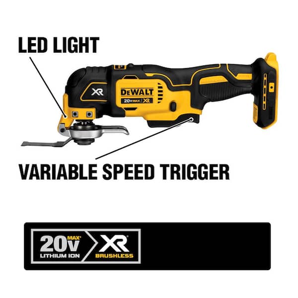 DEWALT 20V MAX Cordless 10 Tool Combo Kit With (2) 20V 2.0Ah Batteries, Charger And Bag - DCK1020D2
