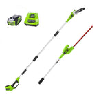 Greenworks 40V 20in Pole Saw With Hedge Trimmer Attachment, 2.0 Ah Battery And Charger