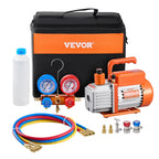 VEVOR 3.5 CFM Single-Stage AC Vacuum Pump And Manifold Gauge Set - VP125