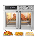 Midea Flexify French Door Air Fryer Toaster Oven Combo, 26.4 QT, 10-in-1, Stainless Steel