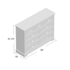 9-Drawer 58 W Dresser