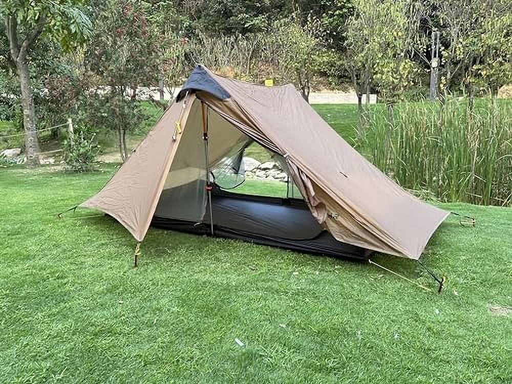 3F UL Gear Ultralight Hiking Tent, Khaki, 2 Person, 4 Season - Lanshan