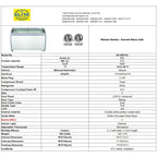 Commercial Chest Freezer, 14.5 Cu. Ft., 72 in Curved Glass Lid