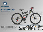 Licorne Bike Strong 2D Premium Hardtail Mountain Bike - Aluminum Frame, 21-Speed Drivetrain