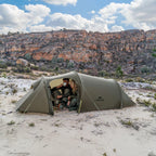 Naturehike Baluosi UL Ultralight Tunnel Hiking Tent, 15D, 2/3 Person, Olive Green - CNK2450WS036