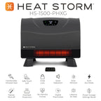 Heat Storm Phoenix 1500 Watt Infrared Floor To Wall Heater - Gray