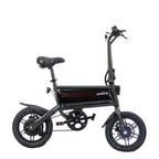 GOTRAX Folding Electric Bike For Adults And Teens, 14 inch, 250W, 15.5 mph, 15 Miles, Black - S2
