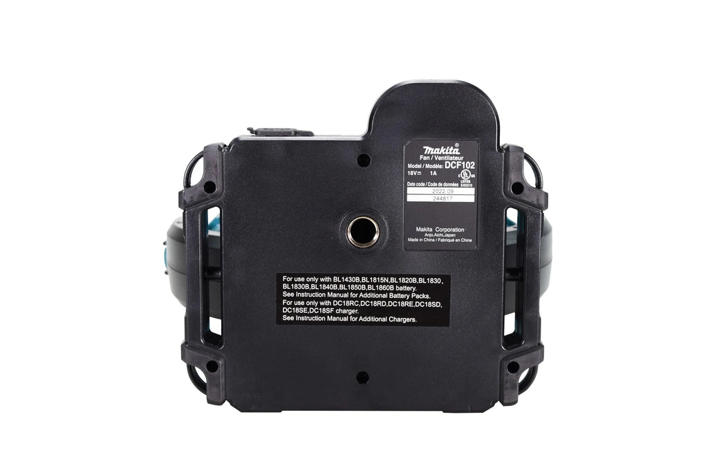 Makita Cordless Fan, 7-1/8 in, 3-Speed, 18V Max LXT