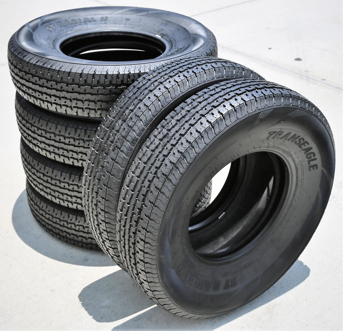 Transeagle ST Radial II Steel Belted Trailer Tires, ST205/75R15 107/102L Load Range D 8 Ply - Pair of 2