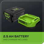 Greenworks 40V 16 inch Brushless Cordless Chainsaw With 4.0Ah Battery And Charger
