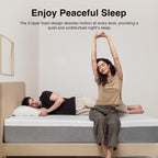Novilla King Size 12 Inch Gel Memory Foam Mattress, Grey, Medium Plush - Bliss