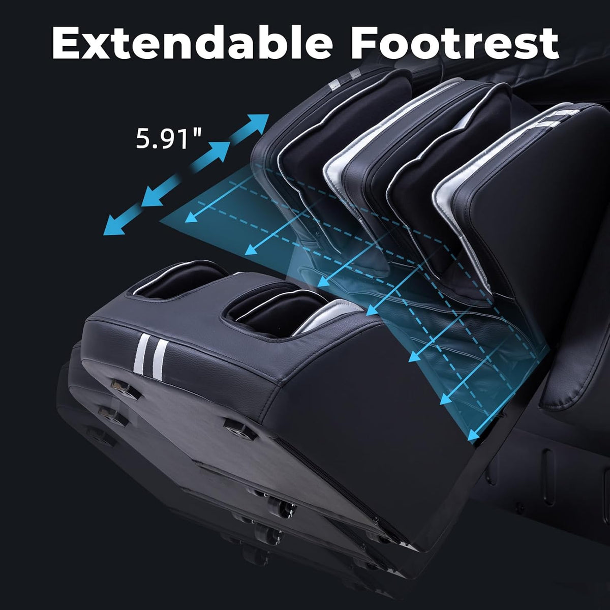 MassaMAX 4D Full Body Massage Chair With Zero Gravity, 15 Modes, Black - MT398