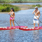 Goplus Inflatable Stand-Up Paddle Board 10.5 x 30 x 6 - Pink