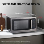 TOSHIBA 4-in-1 Countertop Microwave Oven, 1.5 Cu Ft, 1000W, Silver - ML-EC42P(SS)