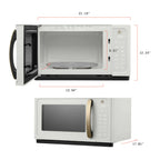 Beautiful 1.1 Cu ft 1000 Watt Sensor Microwave Oven, White Icing - BFCMS811WEST10