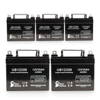 UpStart Battery Sealed Lead Acid Replacement Battery for Imc Heartway Escape H - UB12350, 12V 35Ah 35000mAh L1 Terminal, 5 Pack