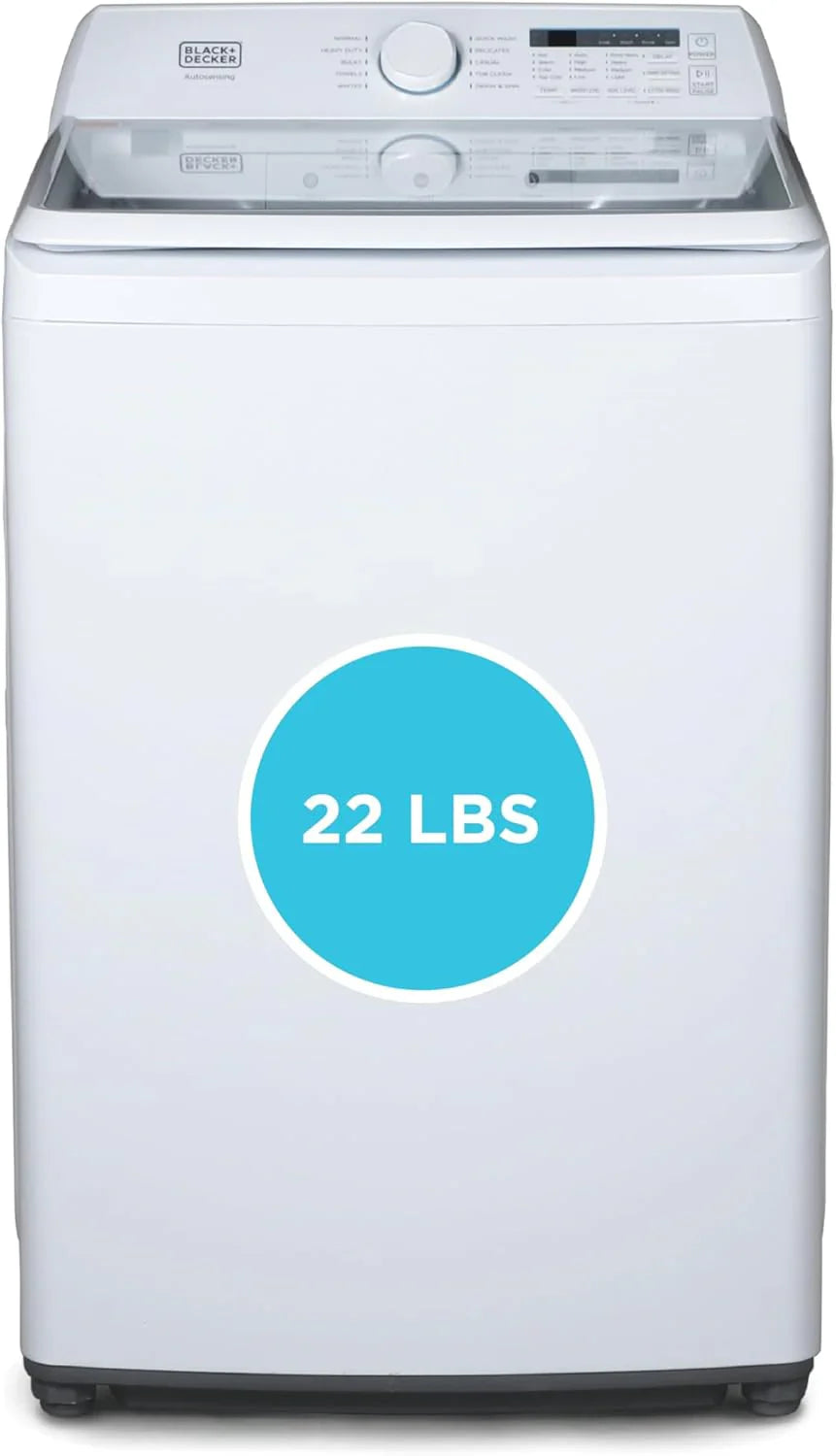 BLACK+DECKER Portable Washing Machine, 2.0 Cu. Ft., 15.4 Lbs.