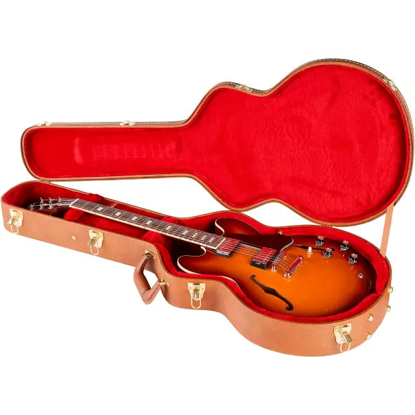 Gibson ES-335 Semi-Hollowbody Electric Guitar, Figured Maple Top, Iced Tea Finish
