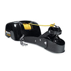 Electric Boat Anchor Winch - Horizontal Mount Davit, 40 lb Capacity, 100 ft Nylon Rope & Mounting Hardware