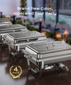 9QT Chafing Dishes For Buffet, 4-Pack