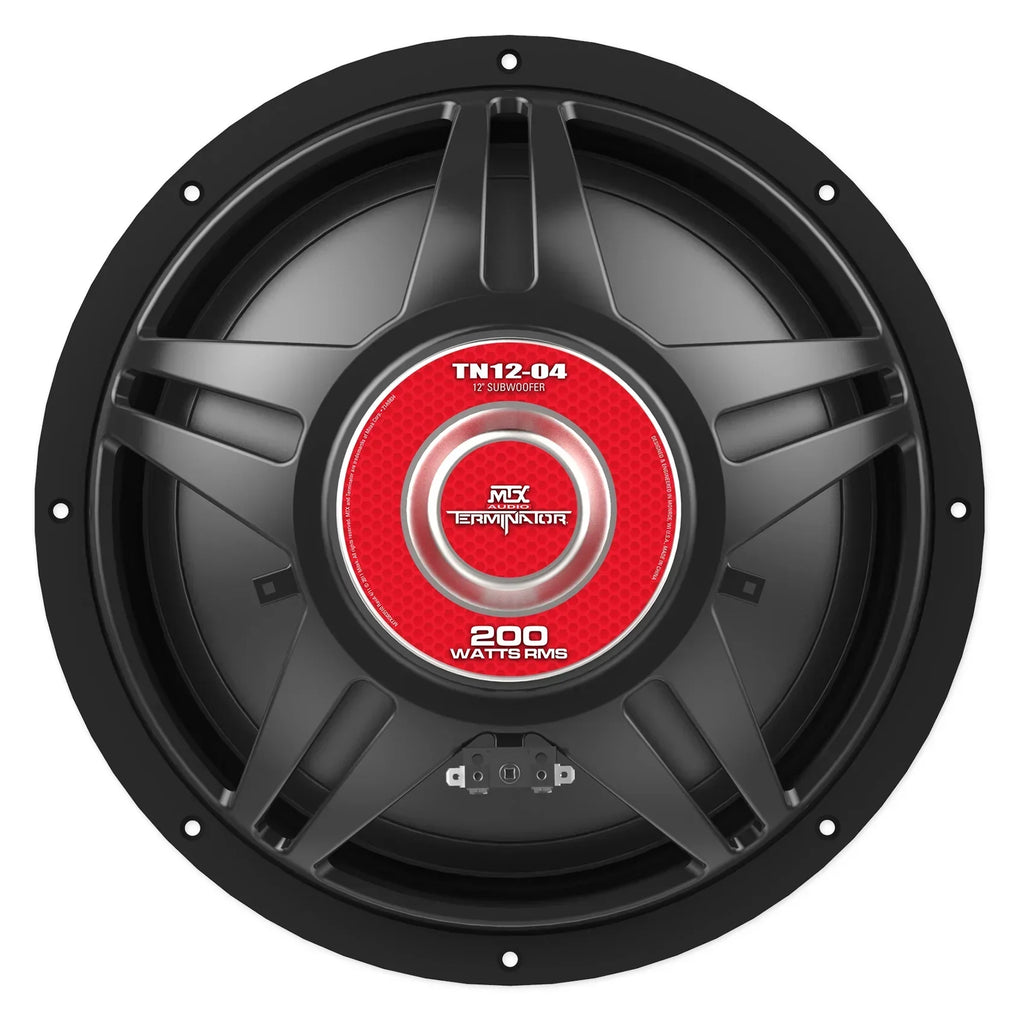 MTX Audio Terminator 12 in 800 Watt 4 Ohm Car Subwoofers - TN12-04