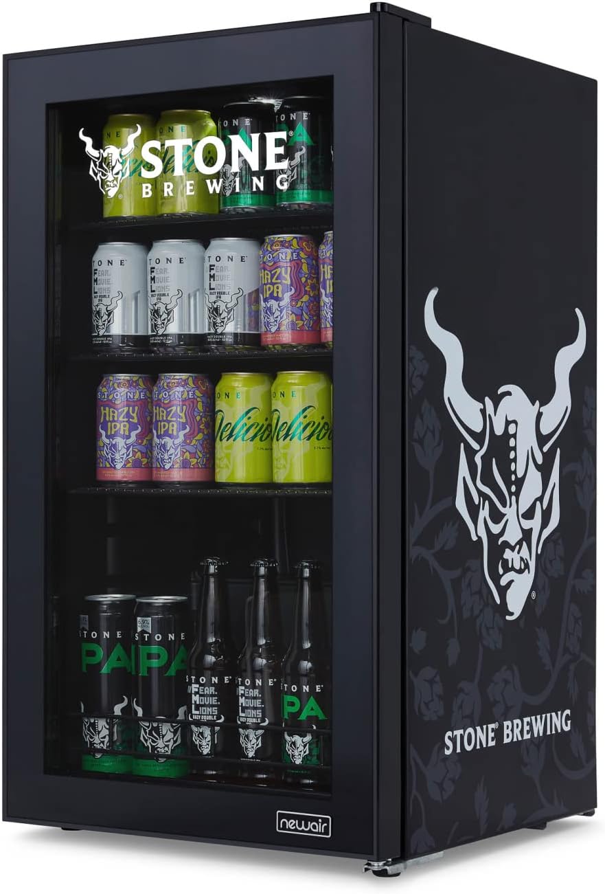 Beverage Refrigerator Cooler, 126 Cans, Right Hinge Glass Door - AB-1200