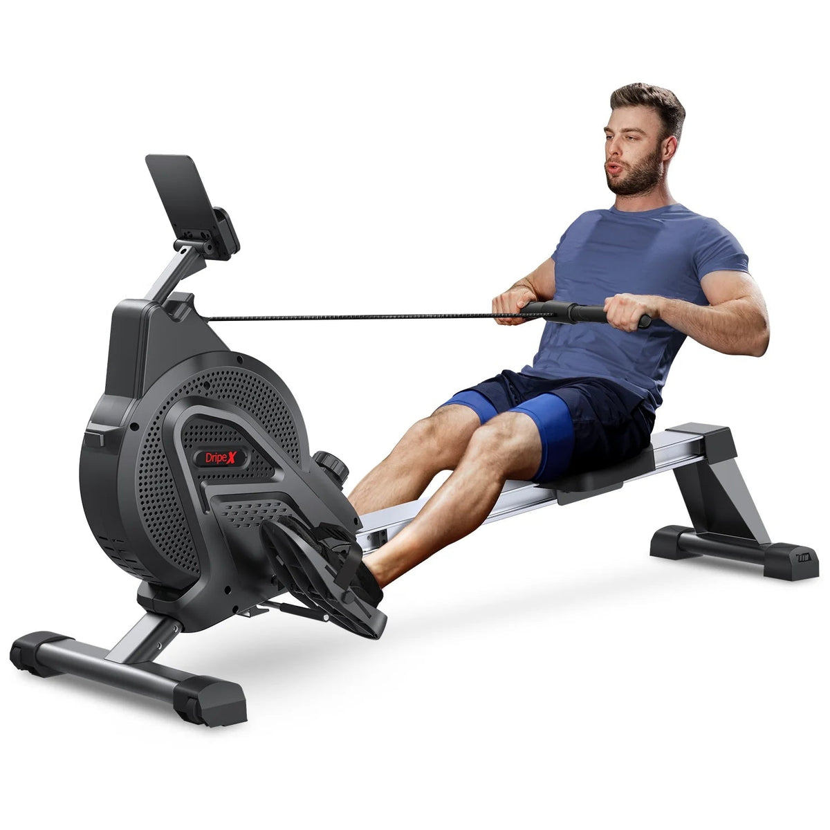 Dripex Magnetic Rowing Machine, Black, 242 lb