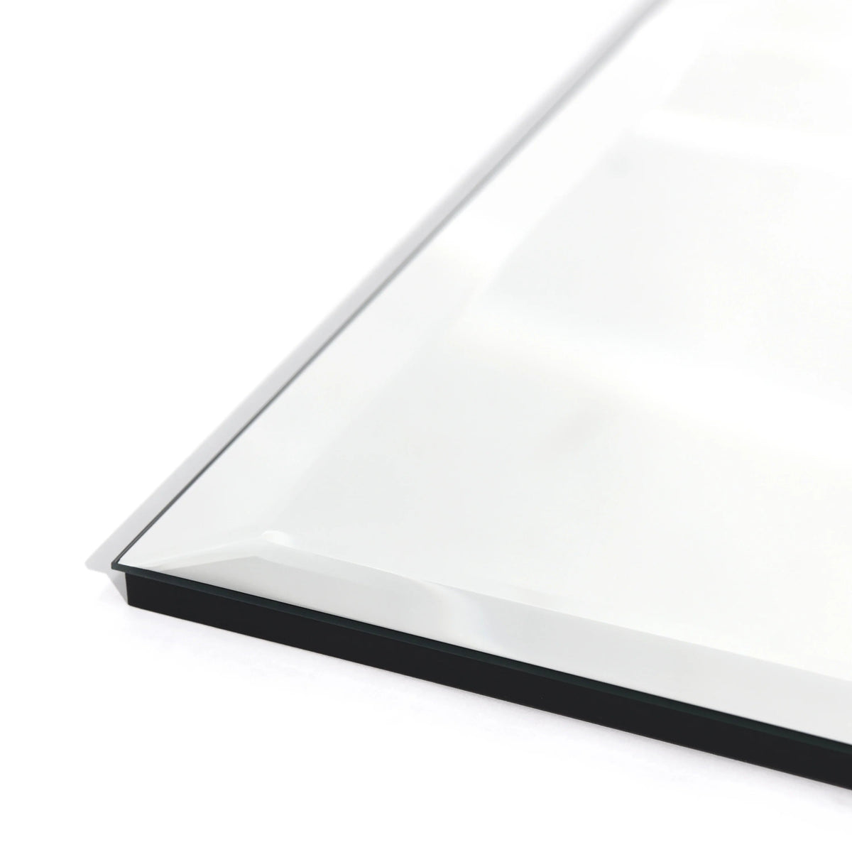 Frameless Beveled Prism Wall Mirror - Clear