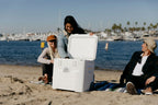Igloo 52 QT 5-Day Marine Ice Chest Cooler With Wheels, White