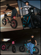 MACFOX Adult Electric Bike, 750W, 25 MPH, 48V 13Ah Removable Battery, 35-Mile Range, 20x4.5in Front And 20x5.0in Rear Tires - X7