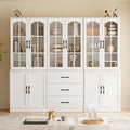 TUSY 71in Tall 6-Tier Bookcase With Glass Door, Drawer, And 23.6in Width - AEA
