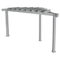Sojag Aluminum Frame Pergola With PVC-Coated Canopy, 10 ft x 10 ft, Grey - Lima