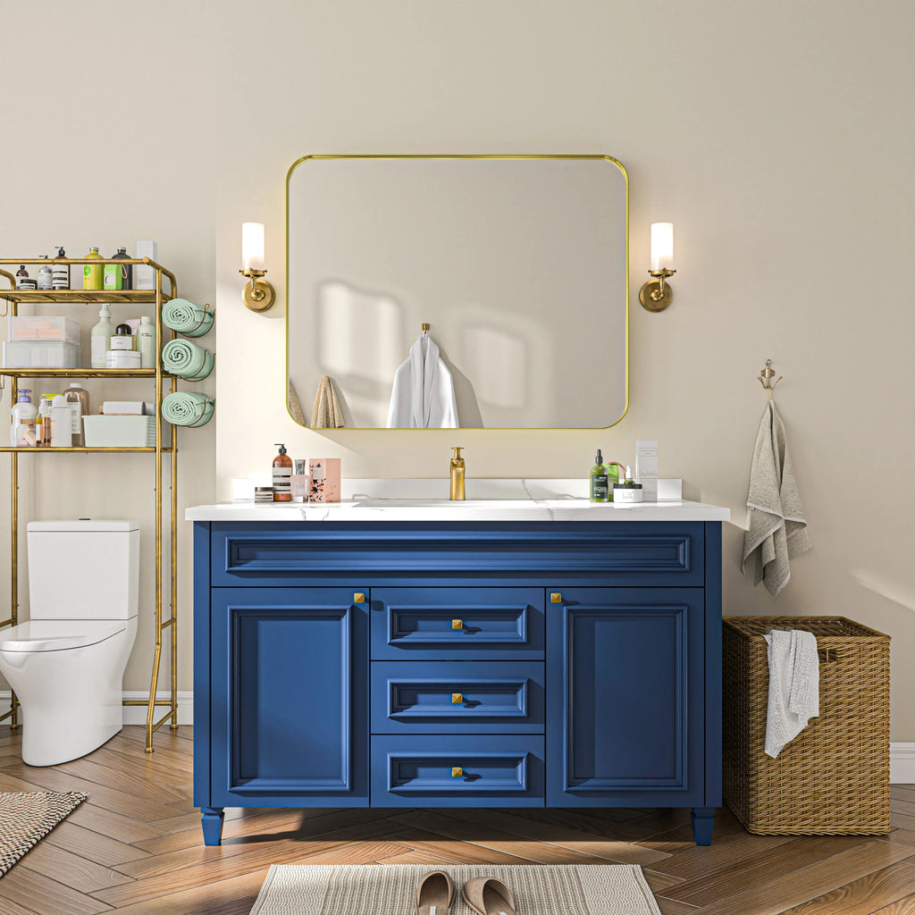 Aluminum Alloy Rounded Corner Wall Vanity Mirror
