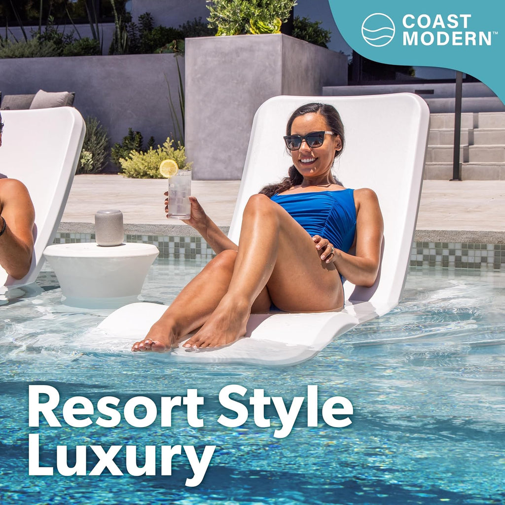 GoSports Waterproof Weighted In-Pool Lounge Chair - Coast Modern