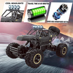 4DRC 1:12 RC Off-Road Truck 2.4G 4WD Dual Motors Metal Shell Black - 4DRC
