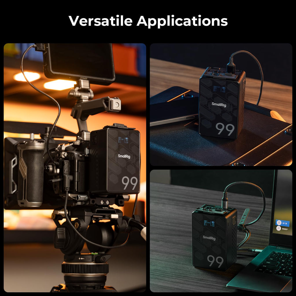 99Wh 6800mAh V-Mount Professional Camera Battery With 65W USB-C PD