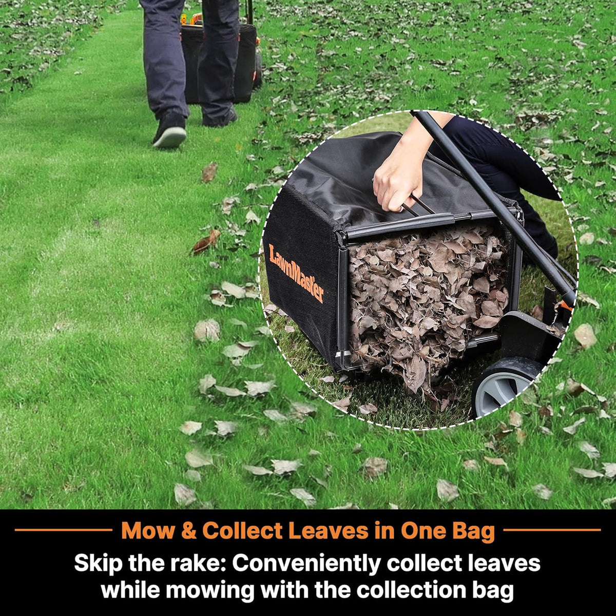 LawnMaster 48V Max Brushless Lawn Mower With 2 x 24V Max 4.0Ah Batteries And Dual Charger - CLMF4817E