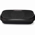 LifePro Compact Vibration Plate Exercise Machine With Workout Bands, Black - Waver Mini