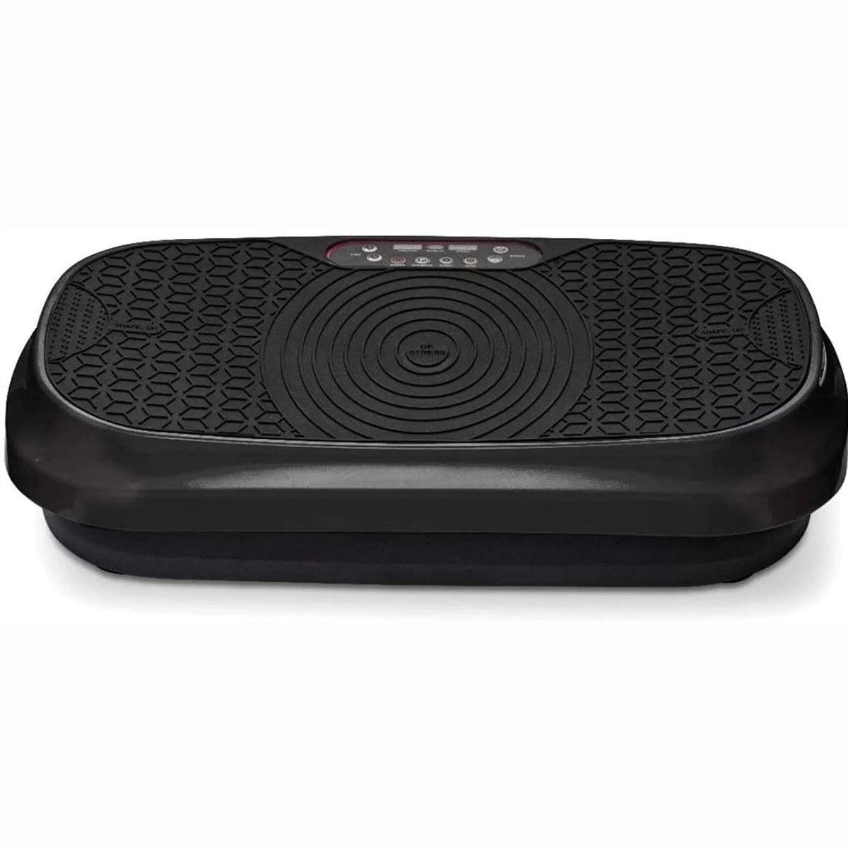 LifePro Compact Vibration Plate Exercise Machine With Workout Bands, Black - Waver Mini