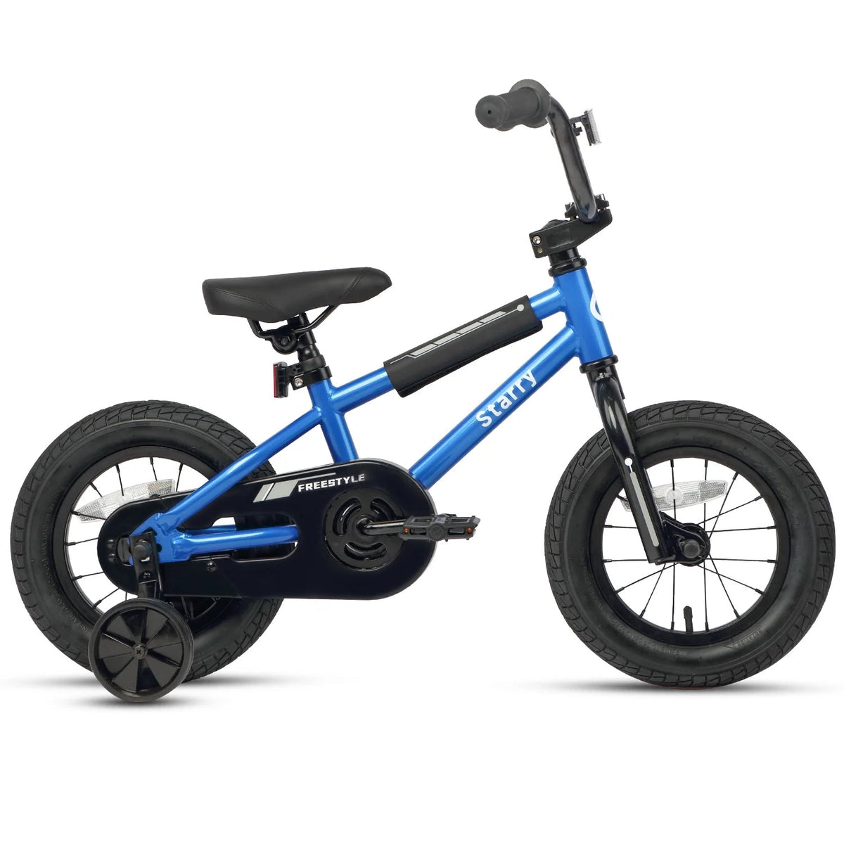 Glerc Kids BMX Style Bicycle 14 Inch Blue With Training Wheels And Coaster Brake