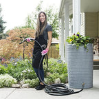 Good Ideas Impressions Downton Rain Saver Rain Barrel, 50 Gallon, Dark Granite - IMP-D50-DAR