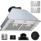 VEVOR Built-In Insert Range Hood, 800 CFM, 3-Speed, Stainless Steel, 30In