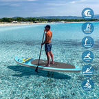 FunWater Inflatable Stand Up Paddle Board, 11 ft x 32 in x 6 in - SUP Paddle Accessories