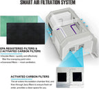 WARSUN Inflatable Paint Booth With Air Filter System, 28X15X10Ft, 950W+750W Blowers