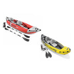 Intex Excursion Pro And Explorer K2 2-Person Inflatable Kayak Bundle With Oars And Pump