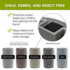 Good Ideas Impressions Downton Rain Saver Rain Barrel, 50 Gallon, Dark Granite - IMP-D50-DAR
