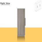 FUFU&GAGA Freestanding Solid Wood Wardrobe Closet With Storage Shelves