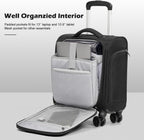 Underseat Carry-On Softside Spinner Luggage - Underseat-14-Inch-Plus